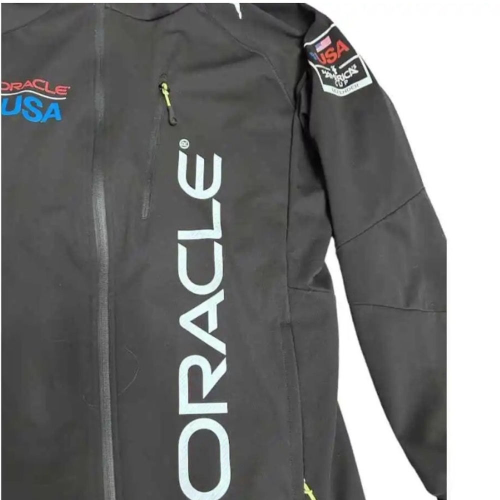 Puma Oracle Team USA Nylon Packable Hood Jacket Size Small Americas Cup Sailing - Picture 3 of 6